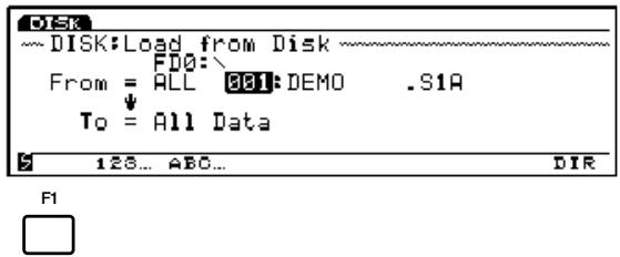 YAMAHA EX7 - Sélectionnez All Data - 1