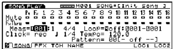 YAMAHA EX7 - Mode Song (de morceau) - 1