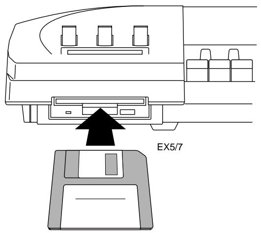 YAMAHA EX7 - Insérez la disquette de démonstration - 1