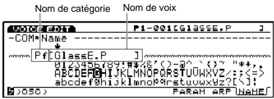 YAMAHA EX7 - [F8]: NAME (Nom) - 1