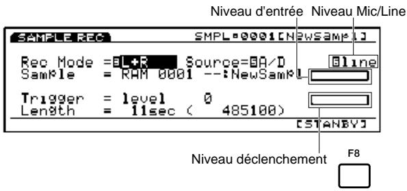 YAMAHA EX7 - ■Mode enregistrement et réglages des entrées - 2