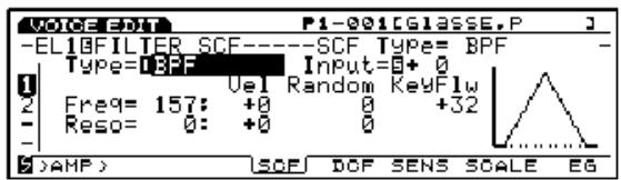 YAMAHA EX7 - BPF (Filtre salle-bande) - 1