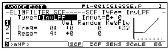 YAMAHA EX7 - InvertLPF (Filtre salle-bas inversé) - 1