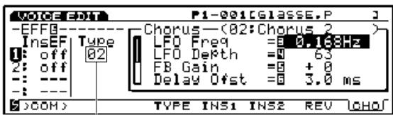 YAMAHA EX7 - [F8]: CHO (Chorus) - 1