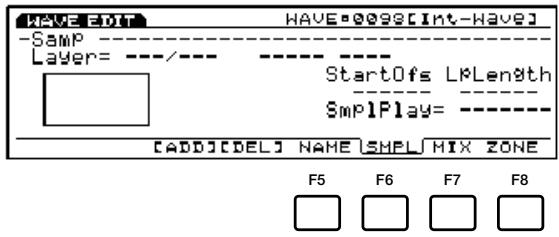 YAMAHA EX7 - Wave Edit Mode (Mode édition des ondes) - 2