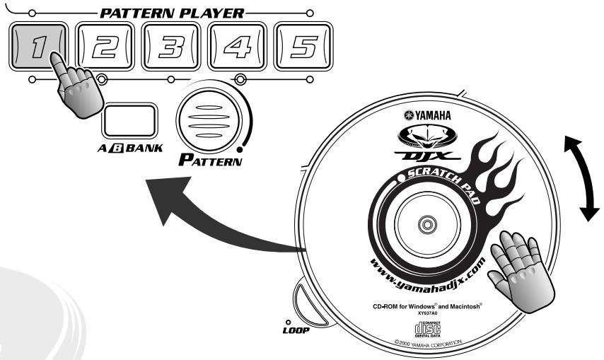 PATTERN PLAYER 1 2 3 4 5 A B BANK Pattern YAMAHA DJX SCRATCH PAT www.yamahadjx.com CD-ROM for Windows® and Macintosh® XY83740 DIANA SINTEL BANK ©2000 YAMAHA CORPORATION