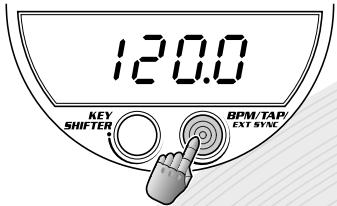 120.0 KEY SHIFTER BPM/TAP/ EXT SYNC