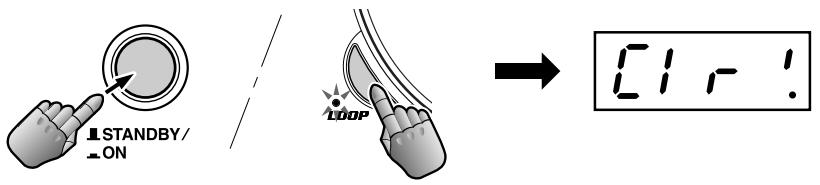 STANDBY/ ON LOOP → C1, !