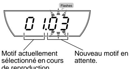 Flashes 0 1.03 Motif actuellement sélectionné en cours de reproduction. Nouveau motif en attente.