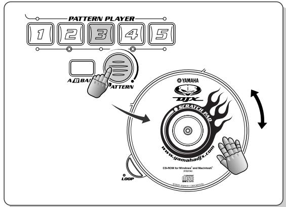 PATTERN PLAYER 1 2 3 4 5 A B A T PATTERN © YAMAHA DRX "www.yamaha.hdx.com" CD-ROM for Windows® and MacOSoft® (10/19) LOGO LOOP