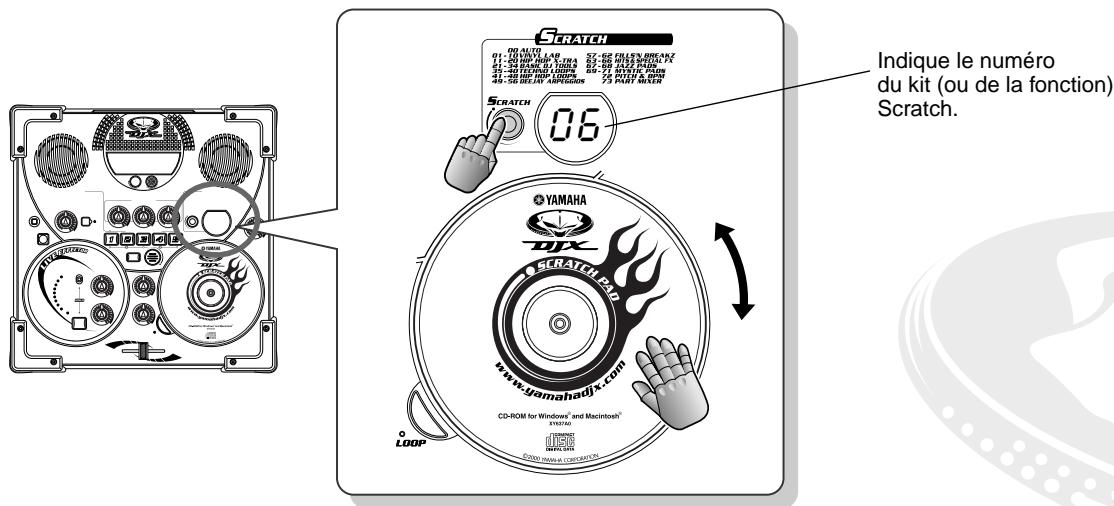 Scratch 06 Indique le numéro du kit (ou de la fonction) Scratch. YAMAHA SCRATCH PAT www.yamahadjx.com CD-ROM for Windows® and Macintosh® (2011a) LOOP