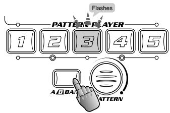 Flashes PATTERN PLAYER 1 2 3 4 5 A B BA PATTERN