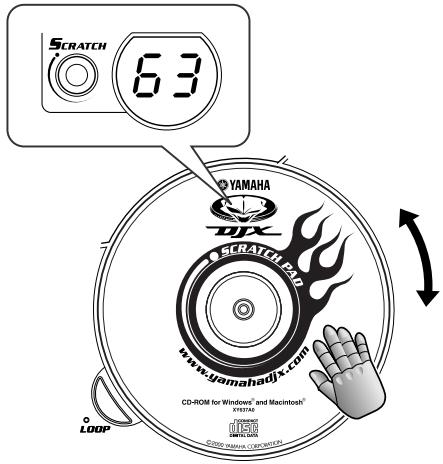 SCRATCH 63 YAMAHA DJX SCRATCH PAD www.yamahadjx.com CD-ROM for Windows® and Macintosh® SYMBOL LOOP