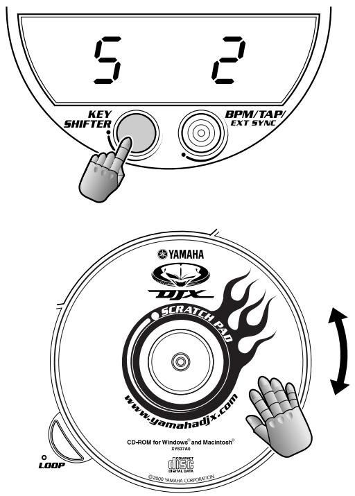 5 2 KEY SHIFTER BPM/TAP/ EXT SYNC YAMAHA DJX SCRATCH PAD www.yamahadjx.com CD-ROM for Windows® and Macintosh® XYZTAD JUMIKING DIGITAL DATA ©2007 WMANA CORPORATION