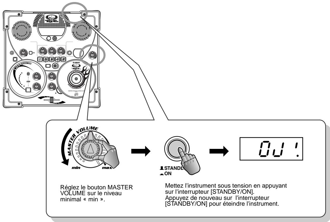 YAMAHA DJX-IIB - Mise sous tension de l'instrument - 1