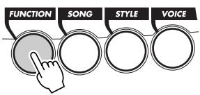 YAMAHA DJX-PSR-D1- - Appuyez sur la touche FUNCTION. - 1