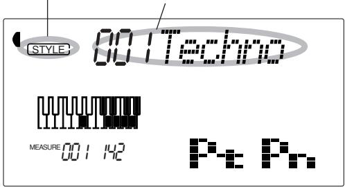 YAMAHA DJX-PSR-D1- - Choisissez le mode Style. - 2