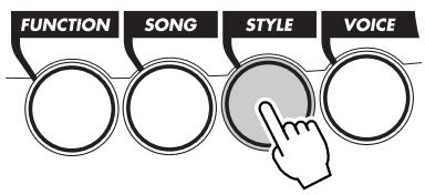 YAMAHA DJX-PSR-D1- - Choisissez le mode Style. - 1