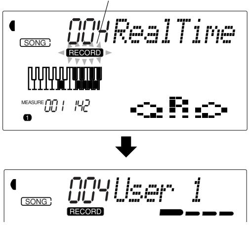 YAMAHA DJX-PSR-D1- - Choisissez le mode d'enregistrement Realtime. - 2