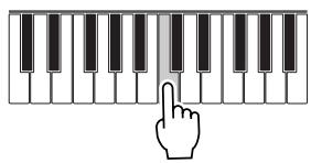 YAMAHA DJX-PSR-D1- - Appuyez sur une touche du clavier. - 1