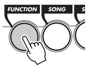 YAMAHA DJX-PSR-D1- - Appuyez sur la touche FUNCTION. - 4