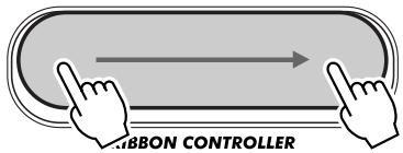 YAMAHA DJX-PSR-D1- - Utilisez RIBBON CONTROLLER pour modifier le son. - 1