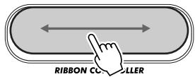 YAMAHA DJX-PSR-D1- - Comment est-ce que RIBBON CONTROLLER fonctionne - 2