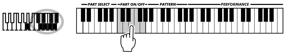 YAMAHA DJX-PSR-D1- - Appuyez sur les touches appropriées pour couper ou rétablir les passages désirés. - 1