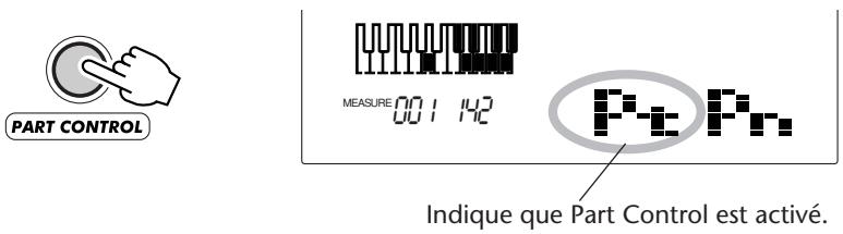 YAMAHA DJX-PSR-D1- - Activez Part Control (si cela n'a pas déjà été fait). - 1