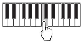 YAMAHA DJX-PSR-D1- - Jouez l'échantillon sur le clavier. - 1