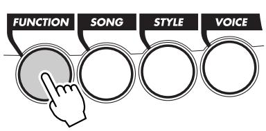YAMAHA DJX-PSR-D1- - Choisissez le mode Function. - 1