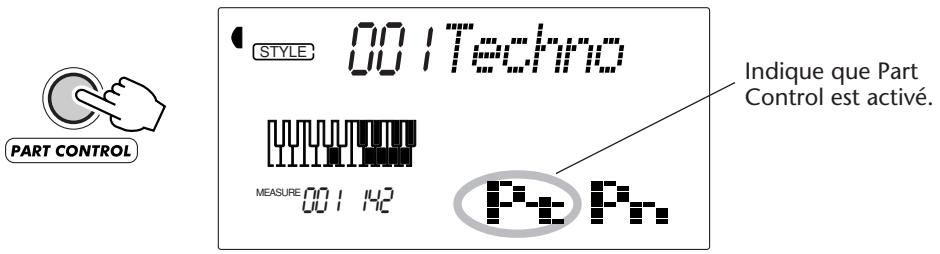 YAMAHA DJX-PSR-D1- - Activez Part Control (si cela n'a pas déjà été fait). - 1