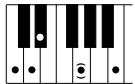 YAMAHA DJX-PSR-D1- - Accords reconnus (note fondamentale : Do (C)) - 7