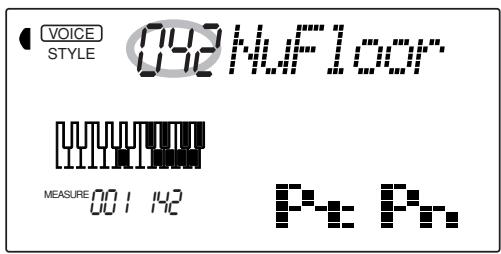 YAMAHA DJX-PSR-D1- - Utilisation du pavé numérique - 1