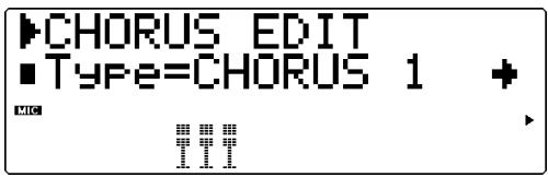 YAMAHA MU100 - Types d'effets de chorus - 1