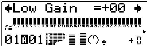YAMAHA MU100 - Gain de la fréquence d'égalisation des graves - 1