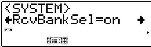 YAMAHA MU100 - Réception de messages de sélection de banque (RcvBankSel) - 1