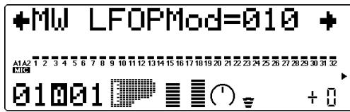 YAMAHA MU100 - Commande de variation de hauteur (PitBndCtrl) - 2