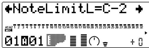 YAMAHA MU100 - Liminé inférieure de note (NoteLimitL) - 1