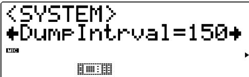 YAMAHA MU100 - Intervalles de transfert (Dumplntrval) - 1