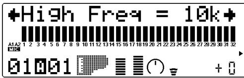 YAMAHA MU100 - Fréquence d'égalisation des aiguës (High Freq) - 1