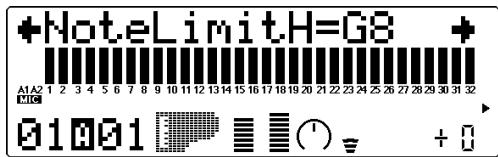 YAMAHA MU100 - Limitsupérieurede note (NoteLimitH) - 1
