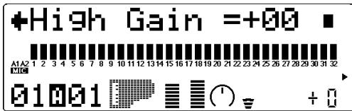 YAMAHA MU100 - Gain de la fréquence d'égalisation des aiguès - 1