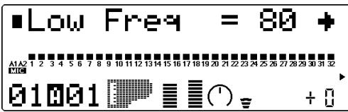 YAMAHA MU100 - Fréquence d'égalisation des graves (Low Freq) - 1