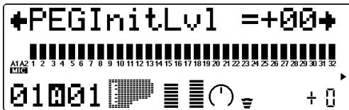 YAMAHA MU100 - Niveau initial du générateur d'enveloppe de hauteur (PEGInitLvl) - 1