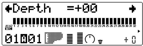 YAMAHA MU100 - Intensité du vibrato - 1