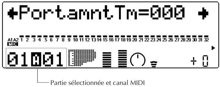 YAMAHA MU80 - Temps de portamento (PortametTm) - 1