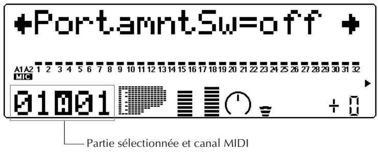 YAMAHA MU80 - Sélecteur de portamento (PortametSw) - 1