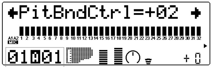 YAMAHA MU80 - Commande de variation de hauteur (PitBndCtrl) - 1