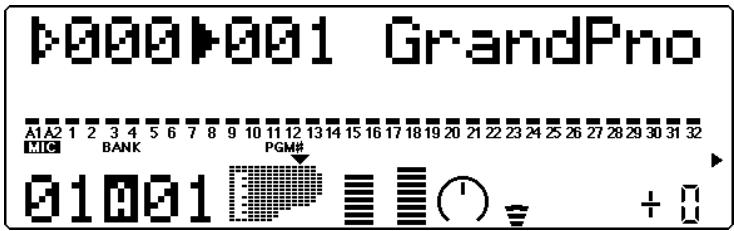 YAMAHA MU80 - Affichages du mode de reproduction - 3